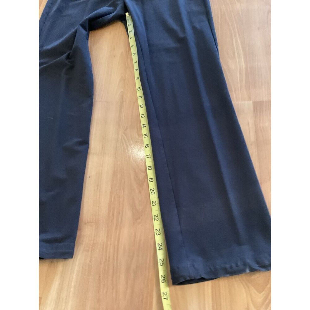 Eileen Fisher Slim Ankle Pant Sz Small Black Pull‎ On Elastic Waist*flaw - Picture 4 of 8